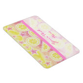 Magnet Flexible Aimant Premium "Your Text" en citron rose (Côté Droit)