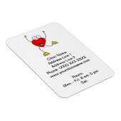 Magnet Flexible Aimant Promotionnel Clinique (Coeur Dansant) (Côté Droit)