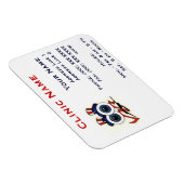 Magnet Flexible Aimant Promotionnel Clinique - Horizontal/Joyeux Y (Côté Droit)