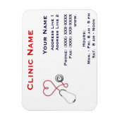 Magnet Flexible Aimant promotionnel de la clinique - Horizonttl/Co (Vertical)