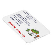 Magnet Flexible Aimant promotionnel de la clinique - Horizonttl/de (Côté Droit)