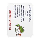 Magnet Flexible Aimant promotionnel de la clinique - Horizonttl/de (Vertical)