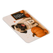 Magnet Flexible Aimant Pug Pumpkin Spice (Côté Droit)