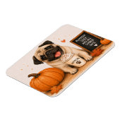 Magnet Flexible Aimant Pug Pumpkin Spice (Côté Gauche)