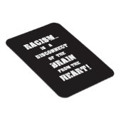 Magnet Flexible Aimant "Racisme - Déconnecter le cerveau du coeur" (Côté Droit)