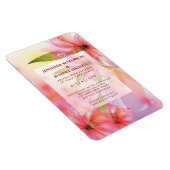 Magnet Flexible Aimant Rectangle de Mariage Fleur d'Hibiscus Rose (Côté Droit)