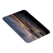 Magnet Flexible Aimant rectangulaire au coucher du soleil du lac M (Côté Droit)