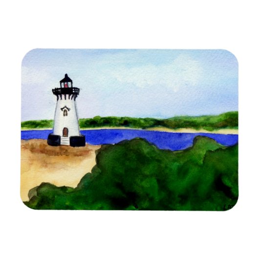 Magnet Flexible Aimant rectangulaire du phare d'Edgartown (Horizontal)
