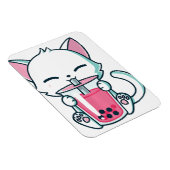 Magnet Flexible Aimant Réfrigérateur à thé Boba Chat (Côté Droit)