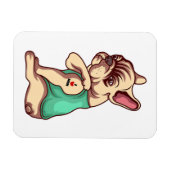 Magnet Flexible Aimant Réfrigérateur Visage pour Chien-taule Franç (Horizontal)