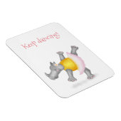 Magnet Flexible Aimant rhinocéros mignon (Côté Droit)