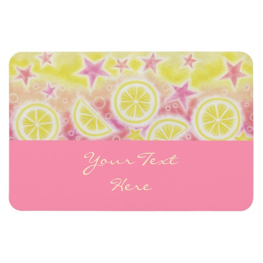 Magnet Flexible Aimant rose rose pâle de première qualité "Your Te (Horizontal)