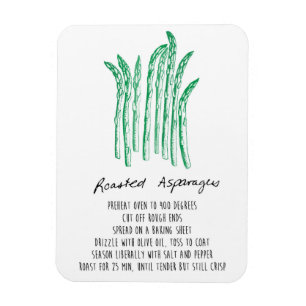 Magnet Flexible Aimant rôti de recette d'asperge