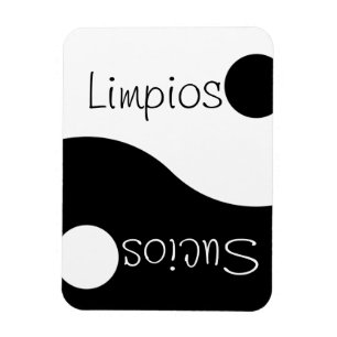 Magnet Flexible Aimant sale propre espagnol de lave-vaisselle