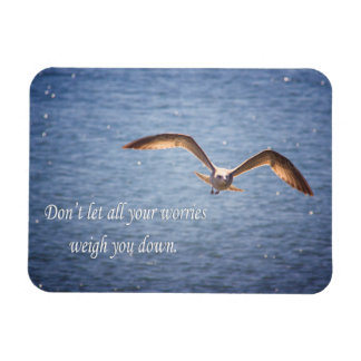 Magnet Flexible Aimant Seagull et mots inspirants
