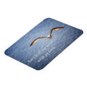 Magnet Flexible Aimant Seagull et mots inspirants (Côté Gauche)