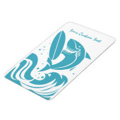Magnet Flexible Aimant SHARK SURFER texte personnalisé (Côté Gauche)