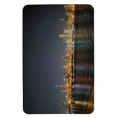Magnet Flexible Aimant Skyline de nuit de Chicago (Vertical)