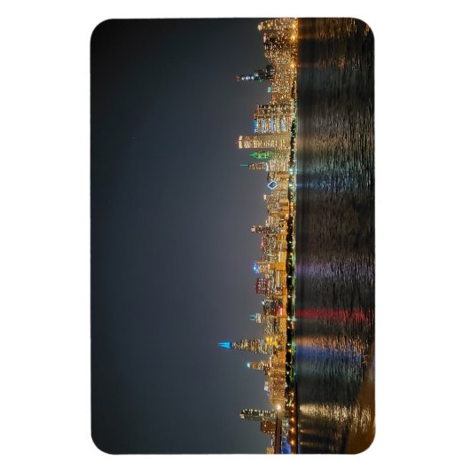 Magnet Flexible Aimant Skyline de nuit de Chicago (Vertical)