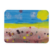 Magnet Flexible Aimant Soleil et Fleurs par Nate (Horizontal)