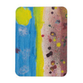 Magnet Flexible Aimant Soleil et Fleurs par Nate (Vertical)