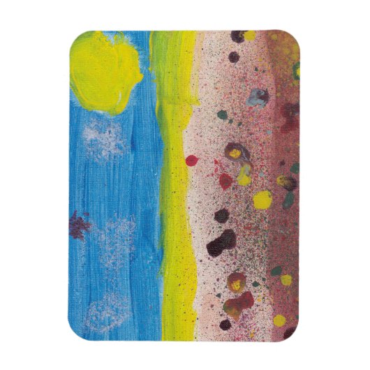 Magnet Flexible Aimant Soleil et Fleurs par Nate (Vertical)