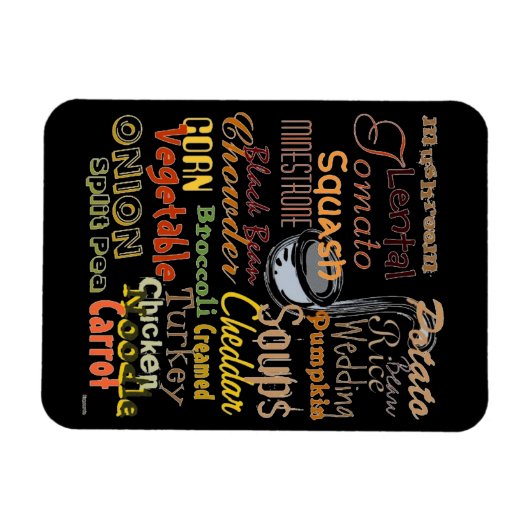 Magnet Flexible Aimant Soupes (Horizontal)