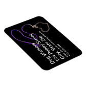 Magnet Flexible Aimant souple de la laisse de chien pourpre serpen (Côté Droit)