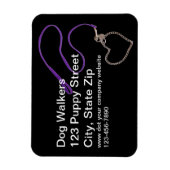 Magnet Flexible Aimant souple de la laisse de chien pourpre serpen (Vertical)