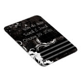 Magnet Flexible Aimant souple noir blanc élégant (Côté Droit)