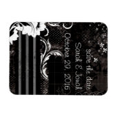 Magnet Flexible Aimant souple noir blanc élégant (Horizontal)