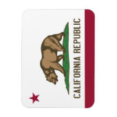 Magnet Flexible Aimant souple patriotique avec drapeau californien (Vertical)