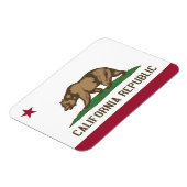 Magnet Flexible Aimant souple patriotique avec drapeau californien (Côté Gauche)