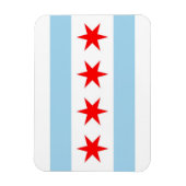 Magnet Flexible Aimant souple patriotique avec drapeau de Chicago (Vertical)