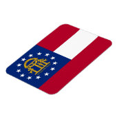 Magnet Flexible Aimant souple patriotique avec drapeau de Géorgie (Côté Gauche)