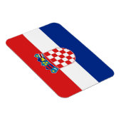 Magnet Flexible Aimant souple patriotique avec drapeau de la Croat (Côté Droit)