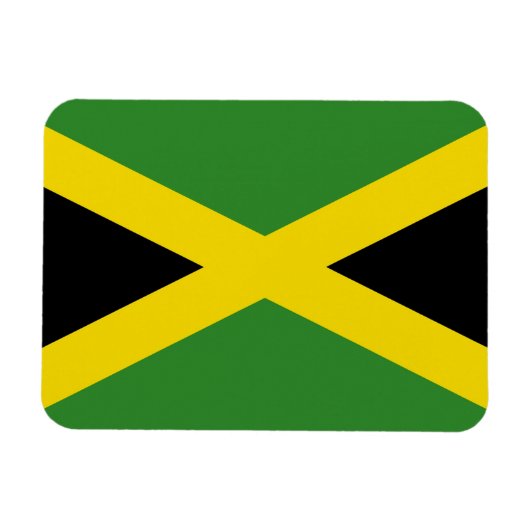 Magnet Flexible Aimant souple patriotique avec drapeau de la Jamaï (Horizontal)