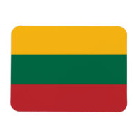 Aimant souple patriotique avec drapeau de Lituanie