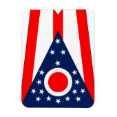 Magnet Flexible Aimant souple patriotique avec drapeau de l'Ohio (Vertical)