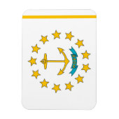 Magnet Flexible Aimant souple patriotique avec drapeau de Rhode Is (Vertical)