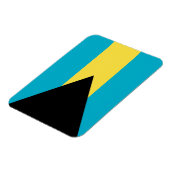 Magnet Flexible Aimant souple patriotique avec drapeau des Bahamas (Côté Gauche)