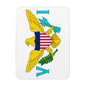 Magnet Flexible Aimant souple patriotique avec drapeau des îles Vi (Vertical)