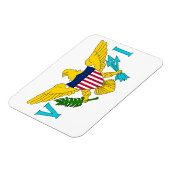 Magnet Flexible Aimant souple patriotique avec drapeau des îles Vi (Côté Gauche)