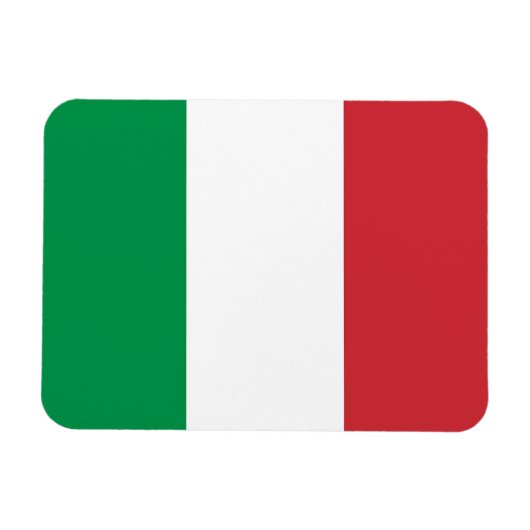 Magnet Flexible Aimant souple patriotique avec drapeau d'Italie (Horizontal)
