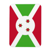 Magnet Flexible Aimant souple patriotique avec drapeau du Burundi (Vertical)