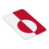Magnet Flexible Aimant souple patriotique avec drapeau du Groenlan (Côté Droit)