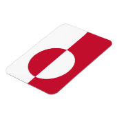 Magnet Flexible Aimant souple patriotique avec drapeau du Groenlan (Côté Gauche)