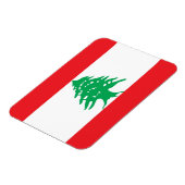 Magnet Flexible Aimant souple patriotique avec drapeau du Liban (Côté Gauche)