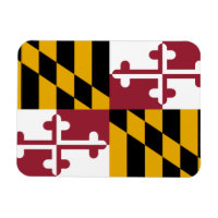 Aimant souple patriotique avec drapeau du Maryland
