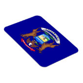 Magnet Flexible Aimant souple patriotique avec drapeau du Michigan (Côté Droit)